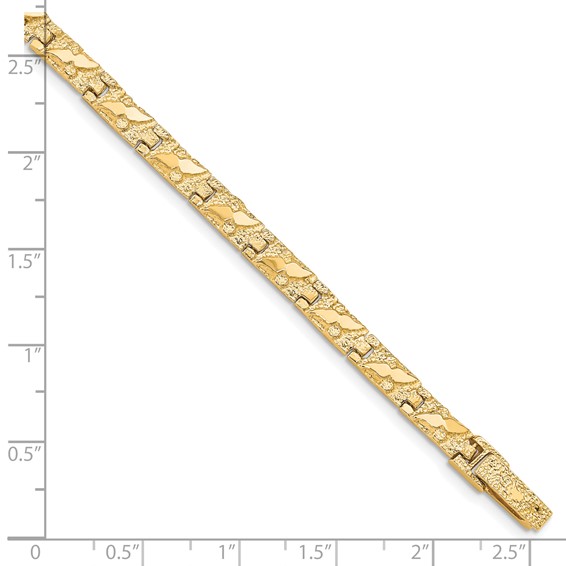 10k 4.0MM NUGGET Bracelet (Per Inch)