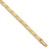 10K 4.0mm Nugget 7 Inch Bracelet view 1
