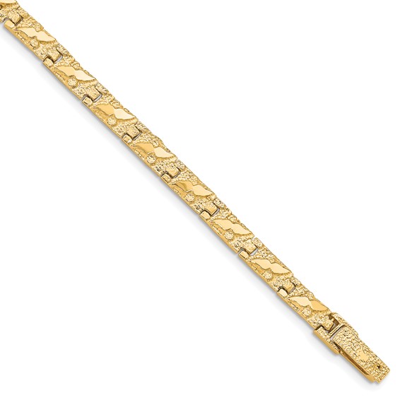 10k 4.0MM NUGGET Bracelet (Per Inch)