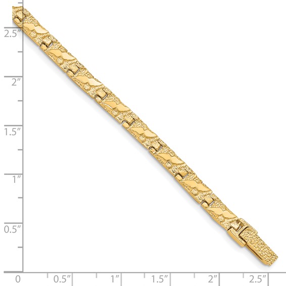 10k 6.0MM NUGGET Bracelet (Per Inch)