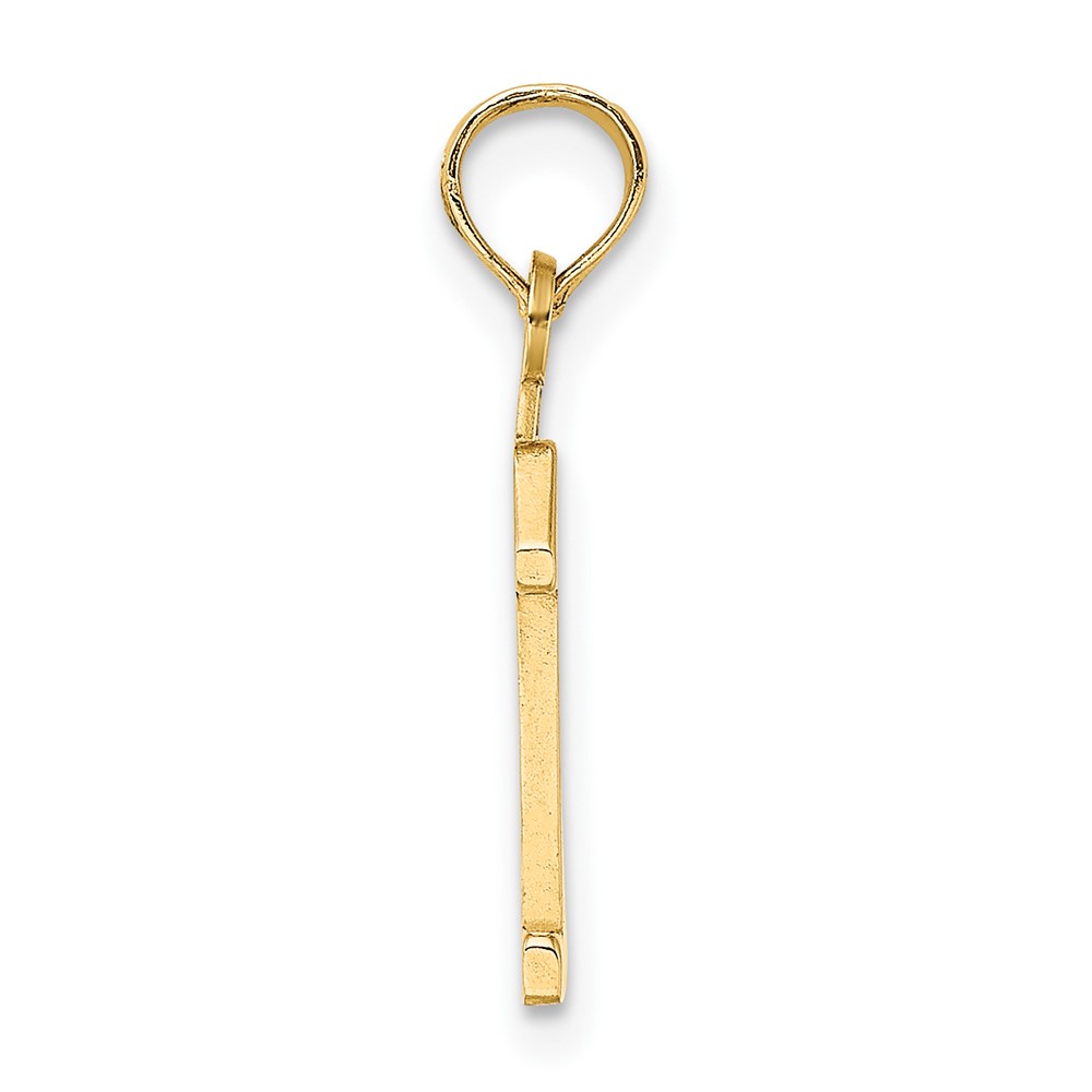 10K Number 1 Block Charm (10NU01)