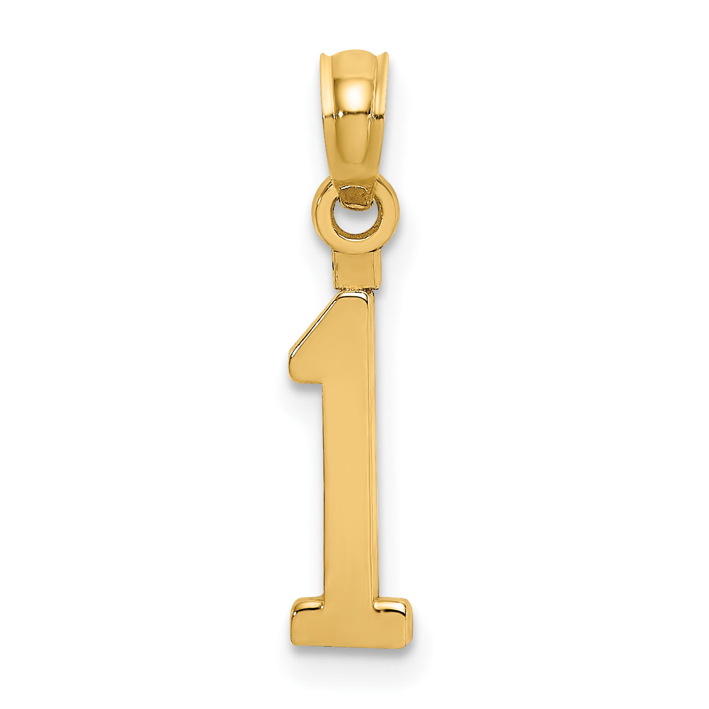 10K Number 1 Block Charm (10NU01)