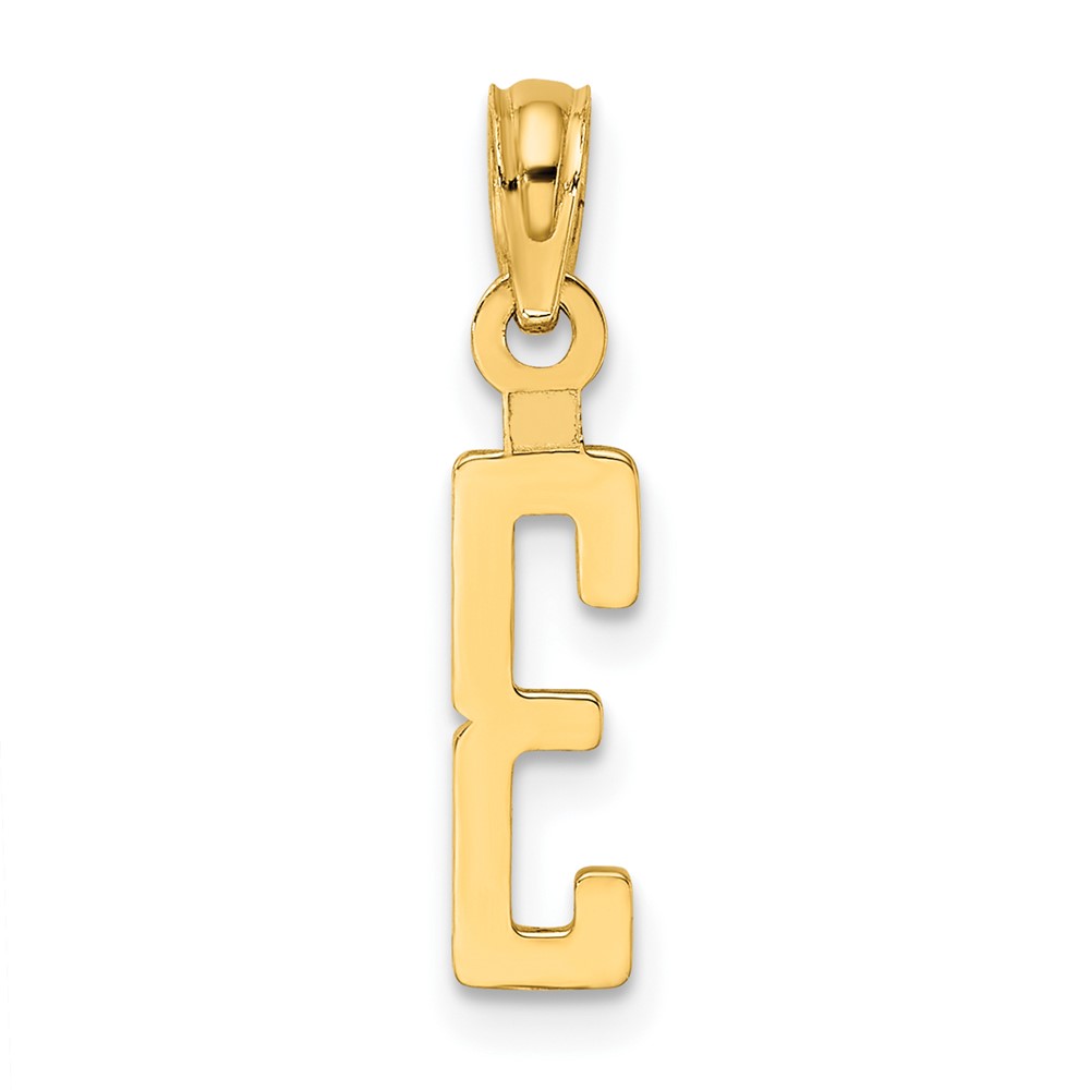 10K Number 3 Block Charm (10NU03)