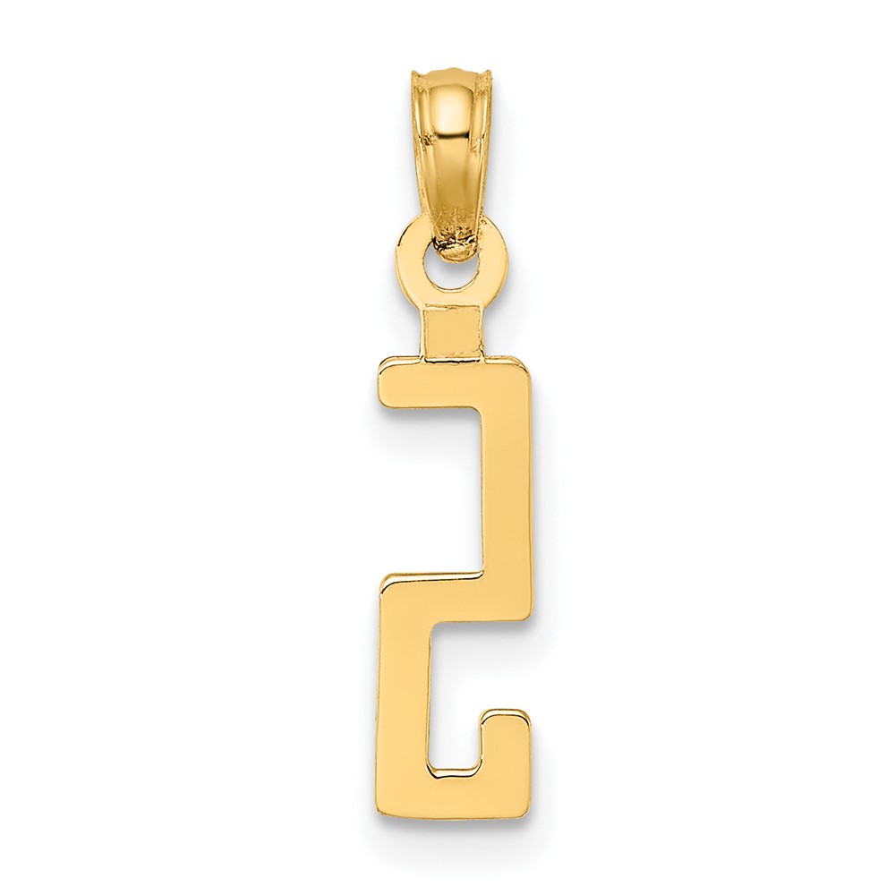 10K Number 5 Block Charm (10NU05)