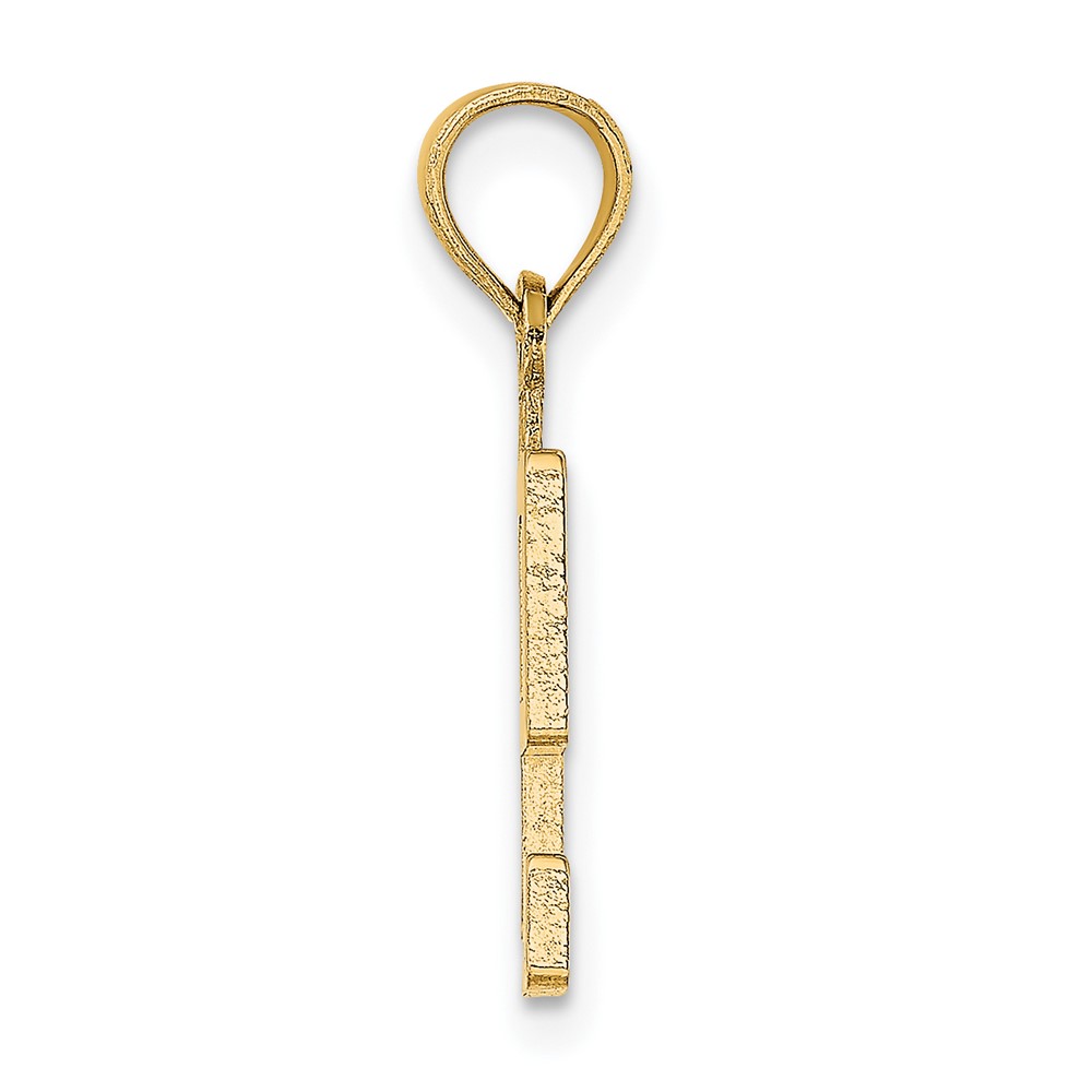 10K Number 9 Block Charm (10NU09)