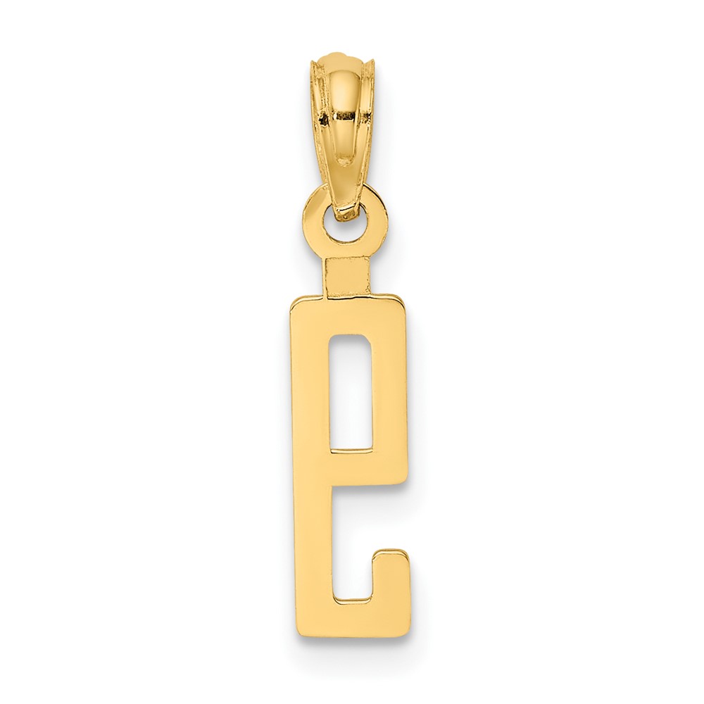 10K Number 9 Block Charm (10NU09)