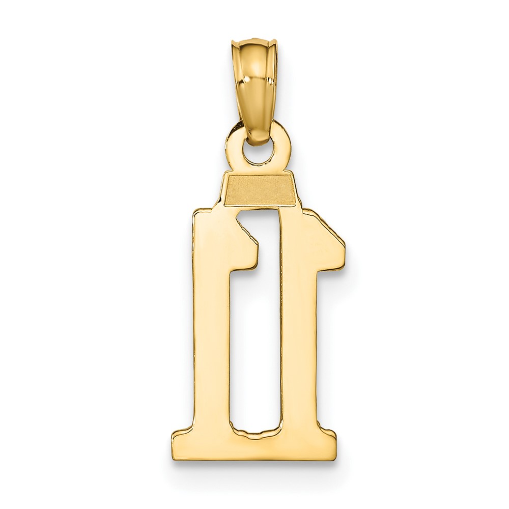 10K Number 11 Pendant (10NU11)