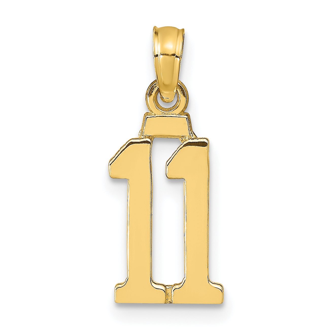 10K Number 11 Pendant (10NU11)