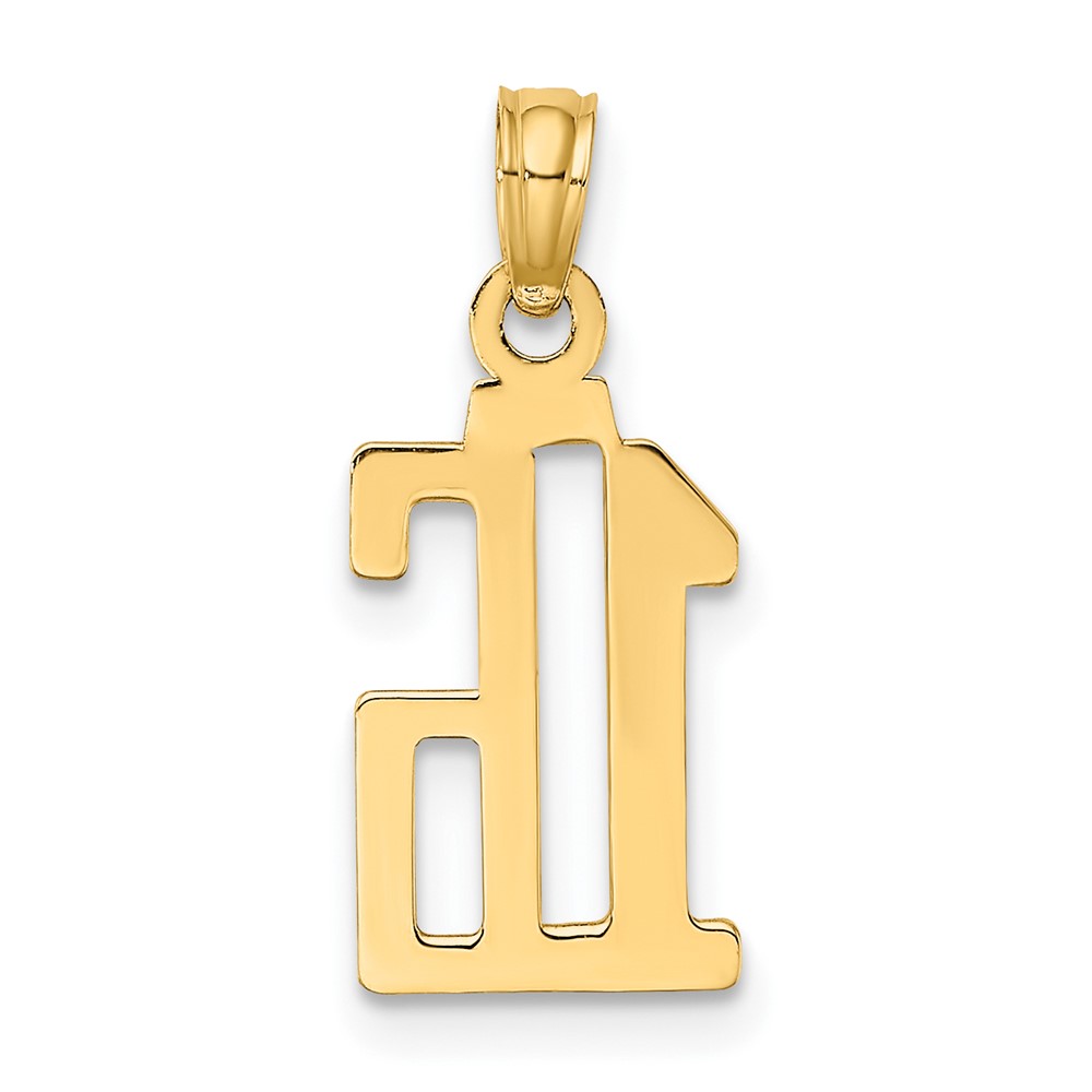 10K Number 16 Pendant (10NU16)
