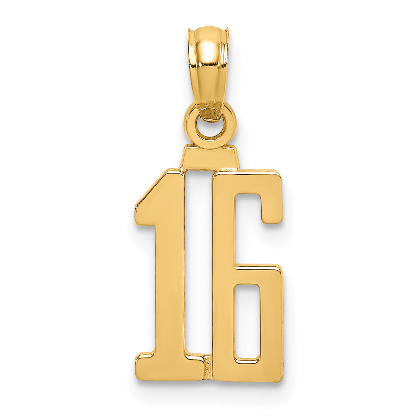 10K Number 16 Pendant (10NU16)