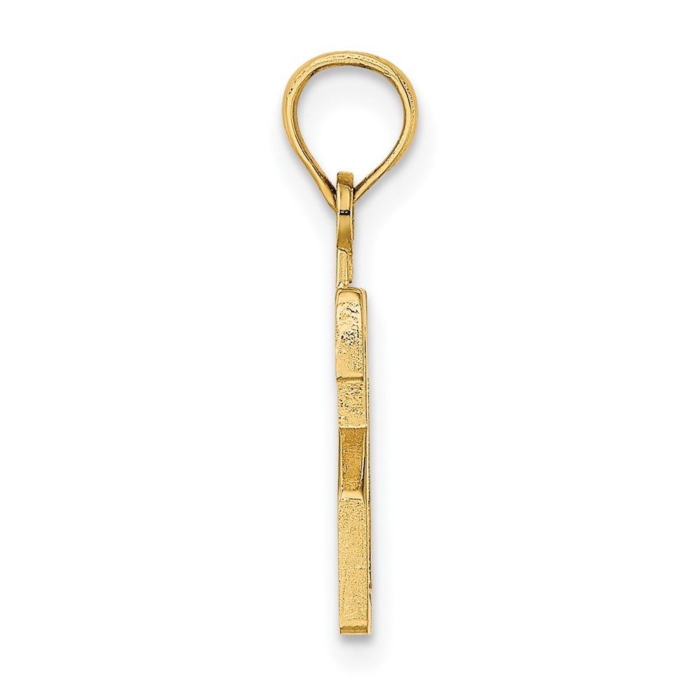10K Number 21 Pendant (10NU21)