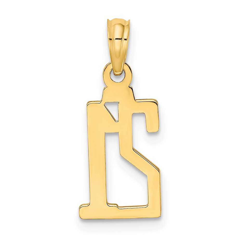 10K Number 21 Pendant (10NU21)