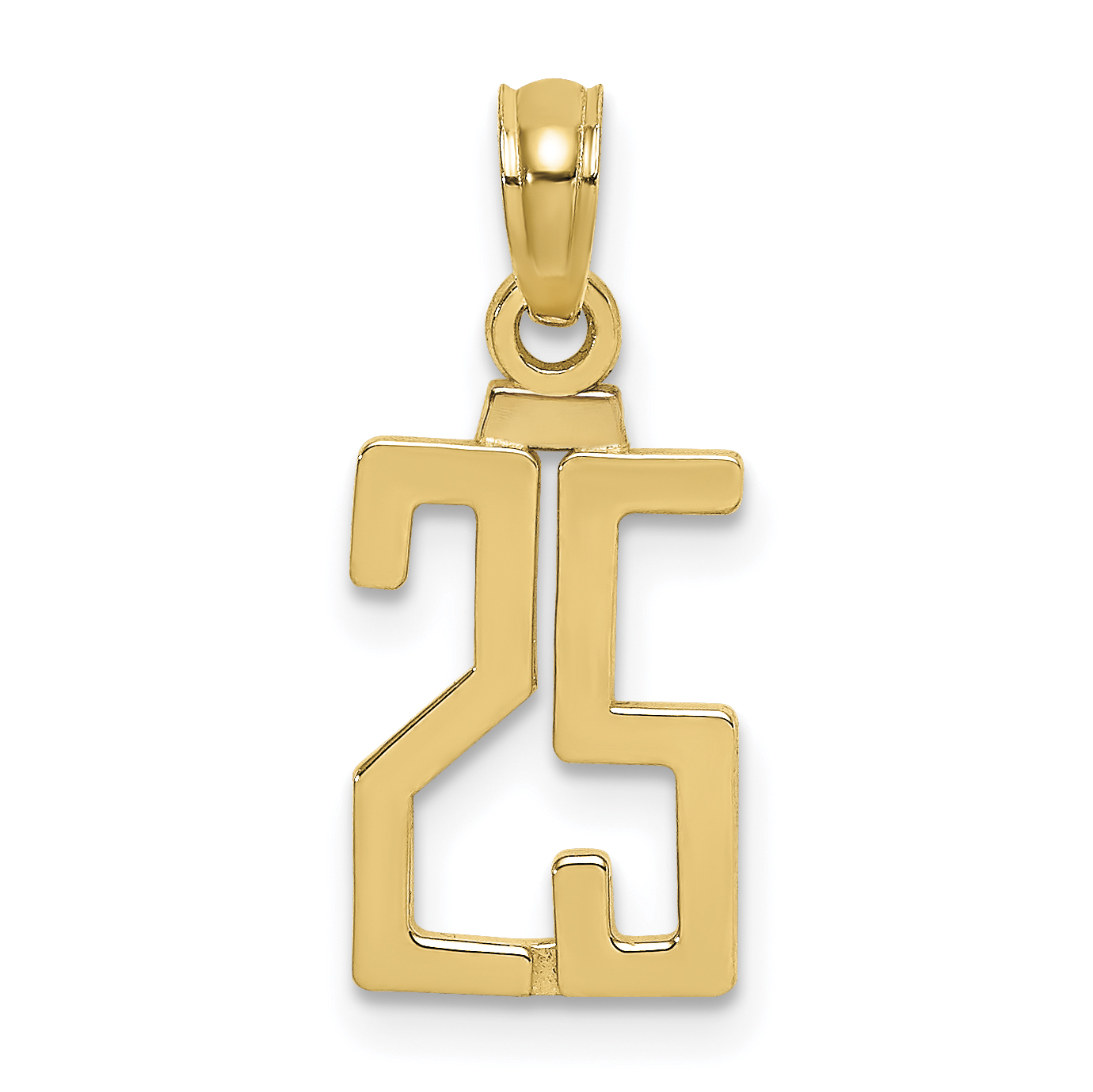 10K Number 25 Pendant (10NU25)