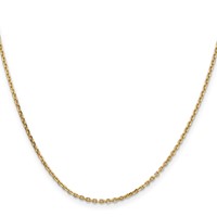 10K 1.65mm Yellow Gold D C Cable Chain view 2