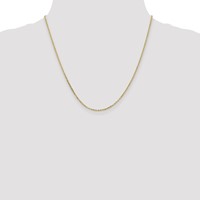 10K 1.65mm Yellow Gold D C Cable Chain view 4