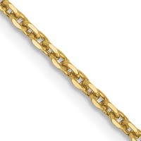 10K 1.65mm Yellow Gold D C Cable Chain view 1