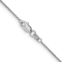 10K White Gold WG .95mm D C Cable Chain view 3