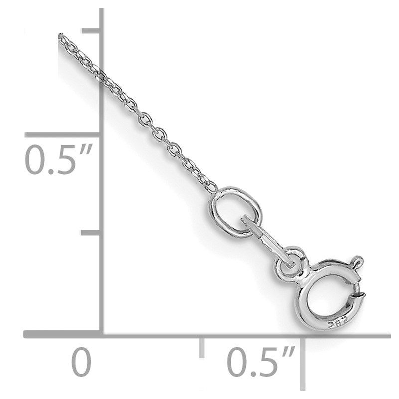 10k WG .6mm D/C Round Open Link Cable Chain Anklet