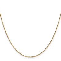 10K .95mm Yellow Gold D C Cable Chain view 2