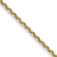 10K .95mm Yellow Gold D C Cable Chain view 1