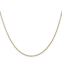 10K .9mm Yellow Gold Cable Chain view 2