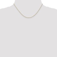 10K .9mm Yellow Gold Cable Chain view 4
