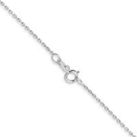 10K WG .8mm D C Cable with Spring Ring Clasp Chain view 3
