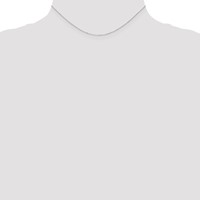 10K WG .8mm D C Cable with Spring Ring Clasp Chain view 4
