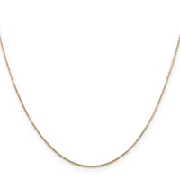 10K.8mm Yellow Gold D C Round Open Link Cable Chain view 2