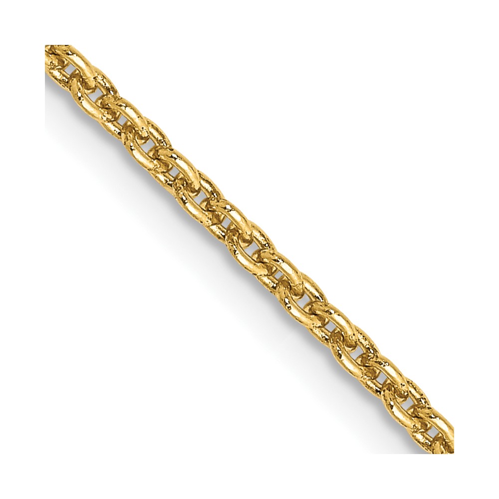 10k 2mm Round Open Link Cable Chain (10PE216-16)