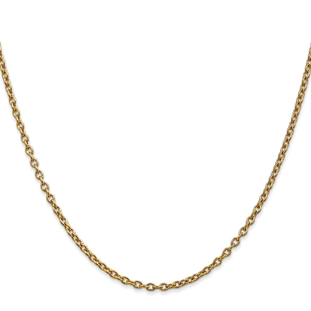 10k 2.4mm Round Open Link Cable Chain (10PE217-16)