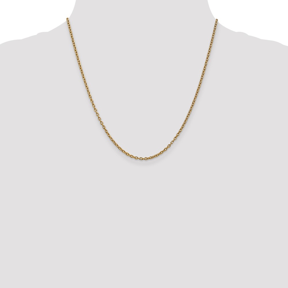 10k 2.4mm Round Open Link Cable Chain (10PE217-20)