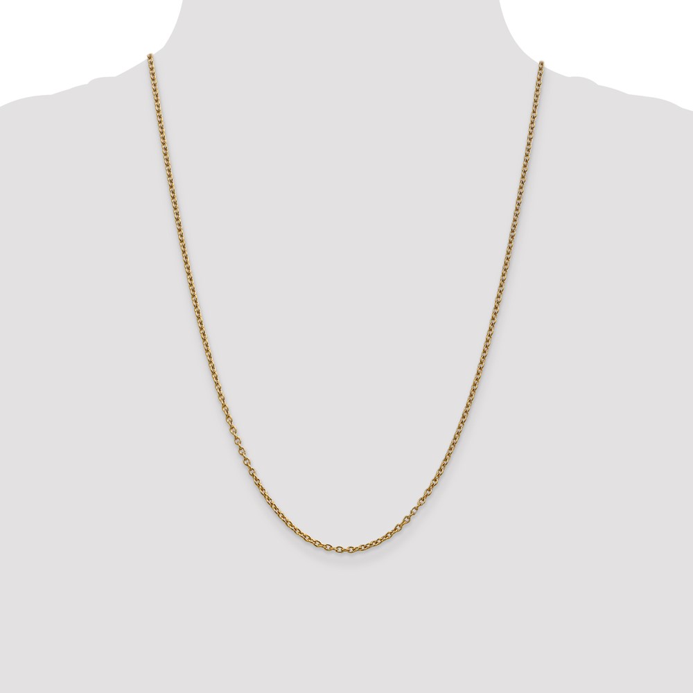 10k 2.4mm Round Open Link Cable Chain (10PE217-24)