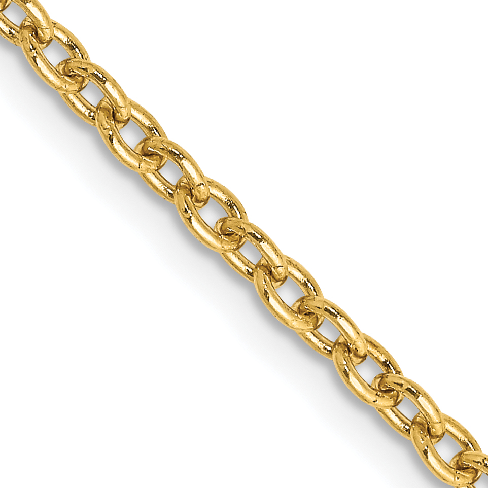 10k 2.4mm Round Open Link Cable Chain (10PE217-18)