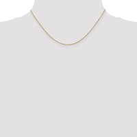10K .9mm Yellow Gold D C Round Open Link Cable Chain view 4