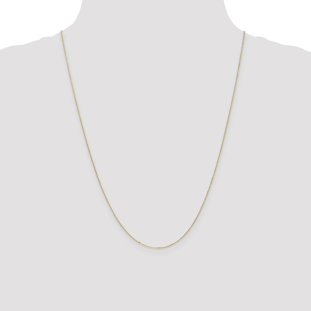10k .8mm D/C Cable with Spring Ring Clasp Chain (10PE41-24)