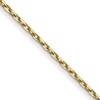 10K Yellow Gold 0.8-0.95mm Cable Chain Necklace 14-24 Inch Mens Womens