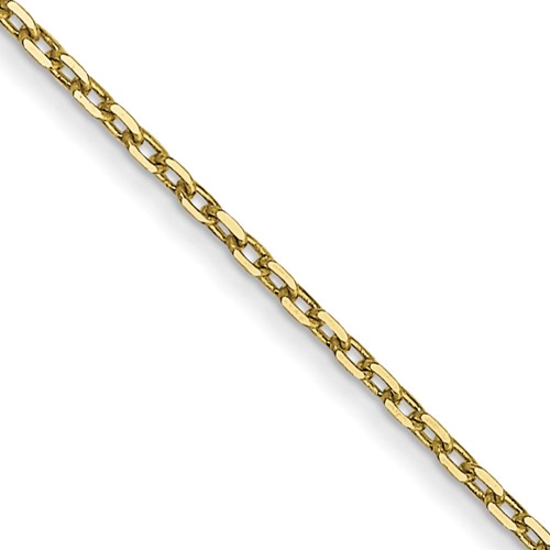 10k .8mm D/C Cable with Spring Ring Clasp Chain