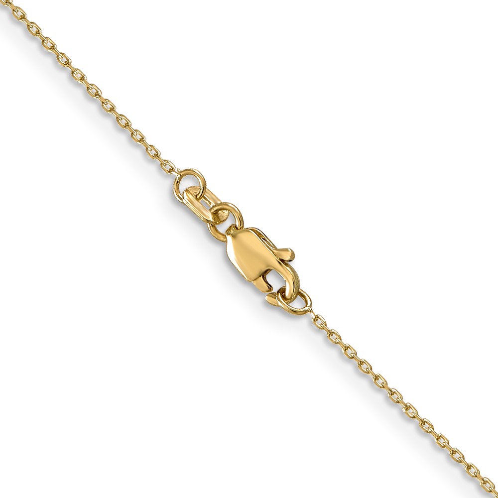 10k .8mm D/C Cable with Lobster Clasp Chain (10PE41L-14)