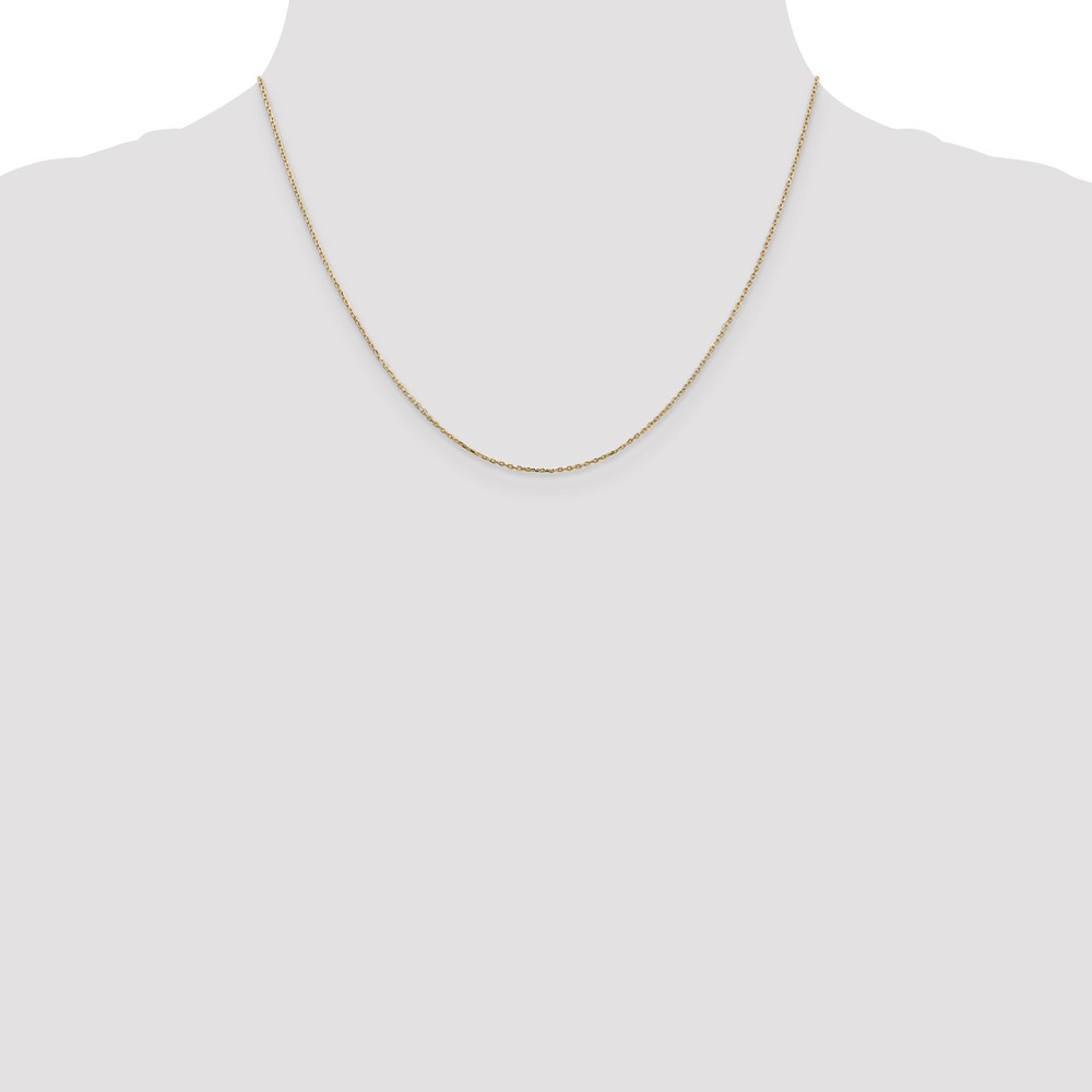 10k .8mm D/C Cable with Lobster Clasp Chain (10PE41L-18)