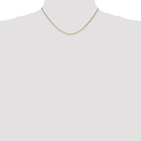 10K 1mm Yellow Gold Round Open Link Cable Chain view 4
