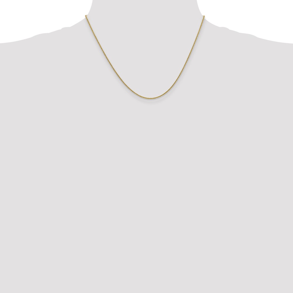 10k 1.4mm Round Open Link Cable Chain (10PE54-18)