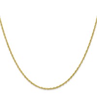 10K 1.3mm Yellow Gold Heavy-Baby Rope Chain view 2
