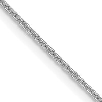 10K White Gold WG .9mm Cable Chain view 1