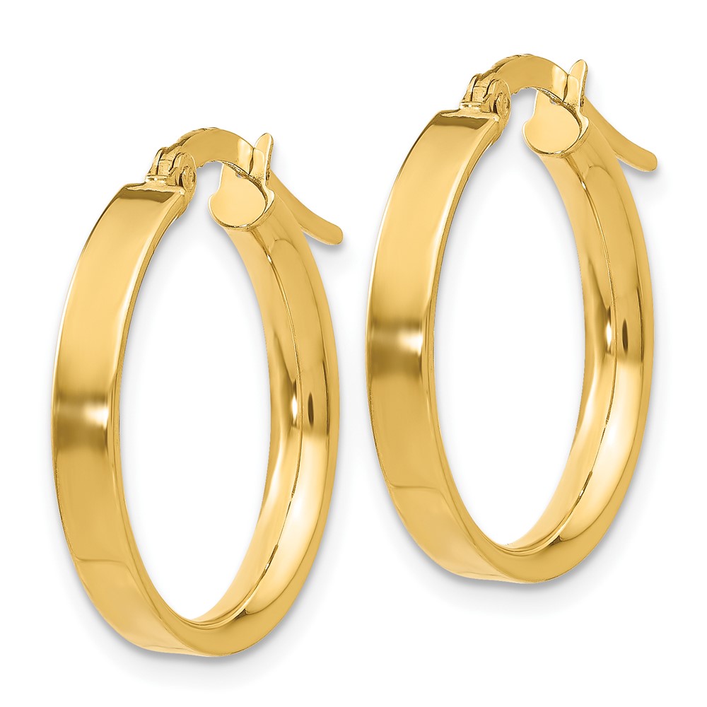 10k 3mm Small Hoop Earrings (10PRE552)
