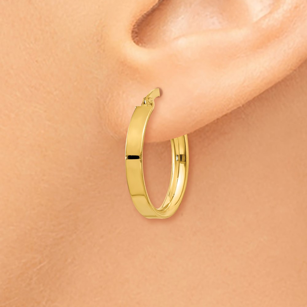 10k 3mm Small Hoop Earrings (10PRE552)