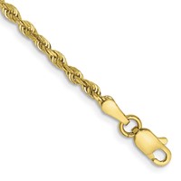 10K 2.25mm Yellow Gold D C Quadruple Rope Chain view 1
