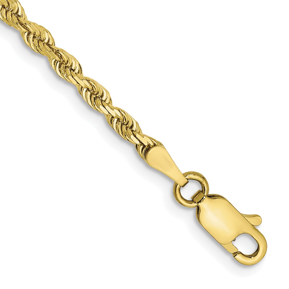 10K 2.75mm Yellow Gold D C Quadruple Rope Chain