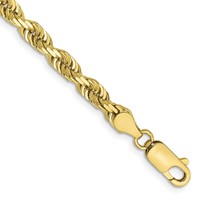 10K 4.5mm Yellow Gold D C Quadruple Rope Chain view 1