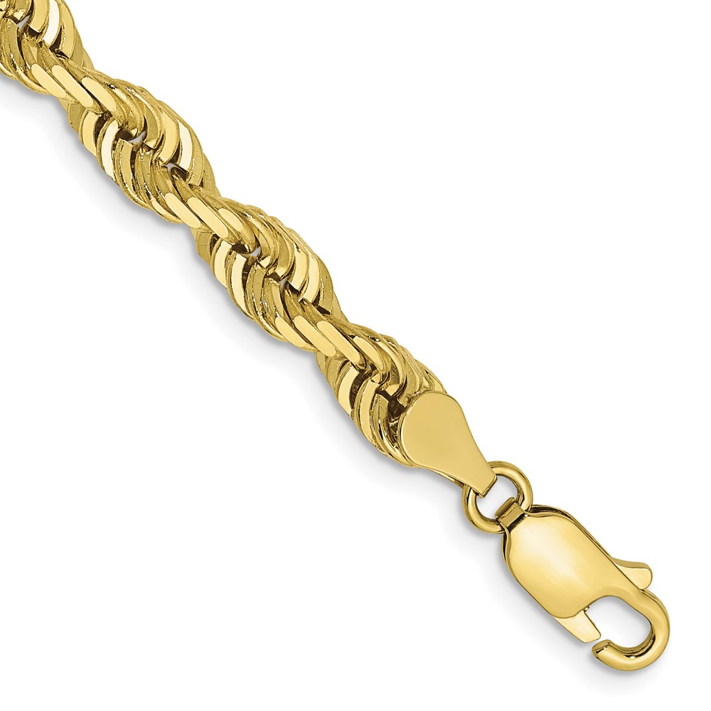 10K 5.0mm Yellow Gold D C Quadruple Rope Chain